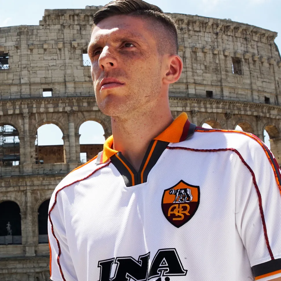 AS Roma 1998 - 99 Away Maillot de Foot Rétro