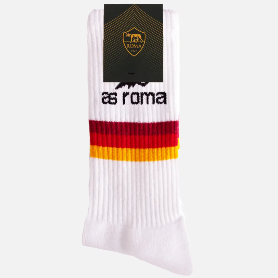 AS Roma Stripes Chausettes Terry
