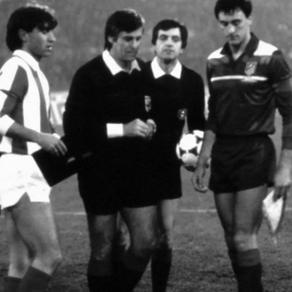 Atletico de Madrid 1986 Third Maillot de Foot Rétro