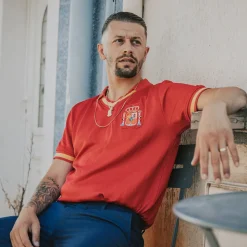 Espagne 1988 Maillot de Foot Rétro