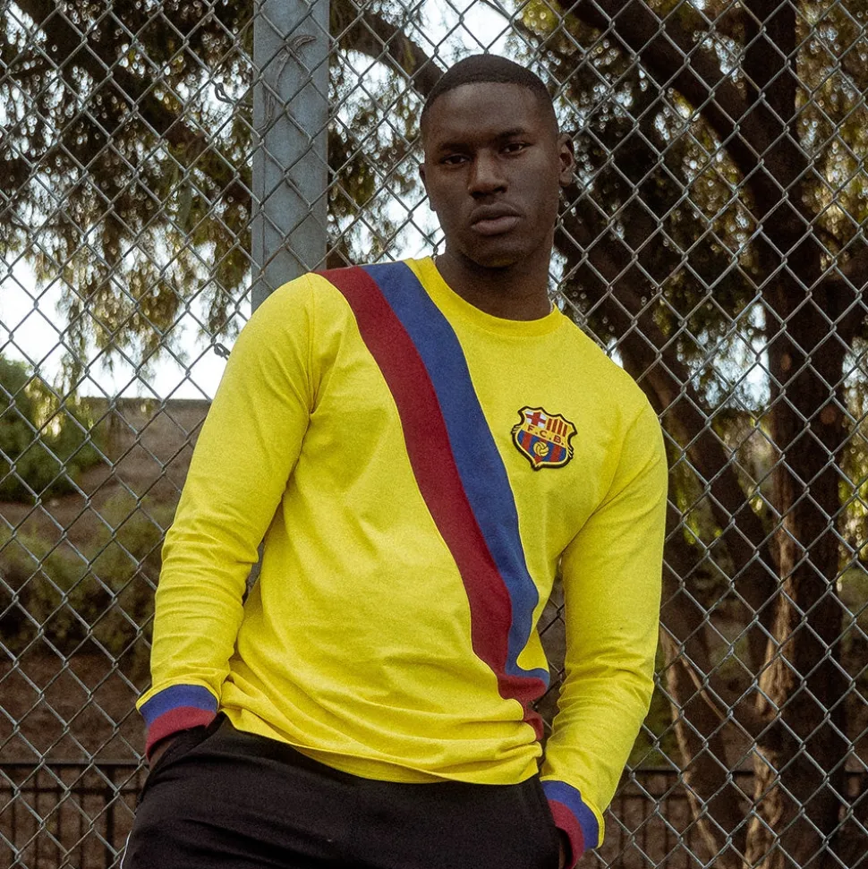 FC Barcelona Away 1974 - 75 Maillot de Foot Rétro