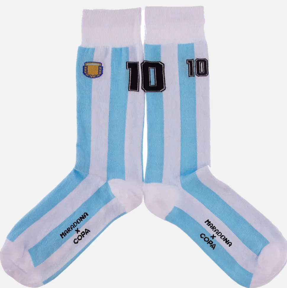 Maradona X COPA Number 10 Argentina Chaussettes