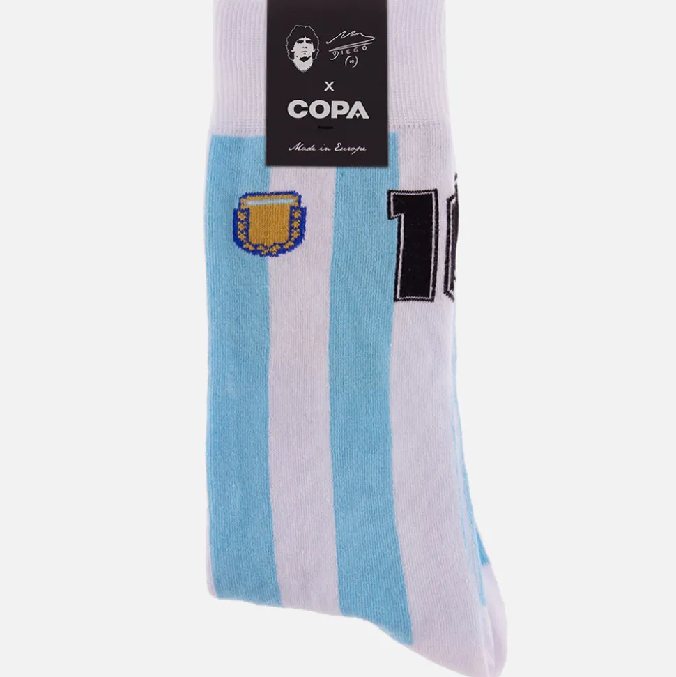 Maradona X COPA Number 10 Argentina Chaussettes