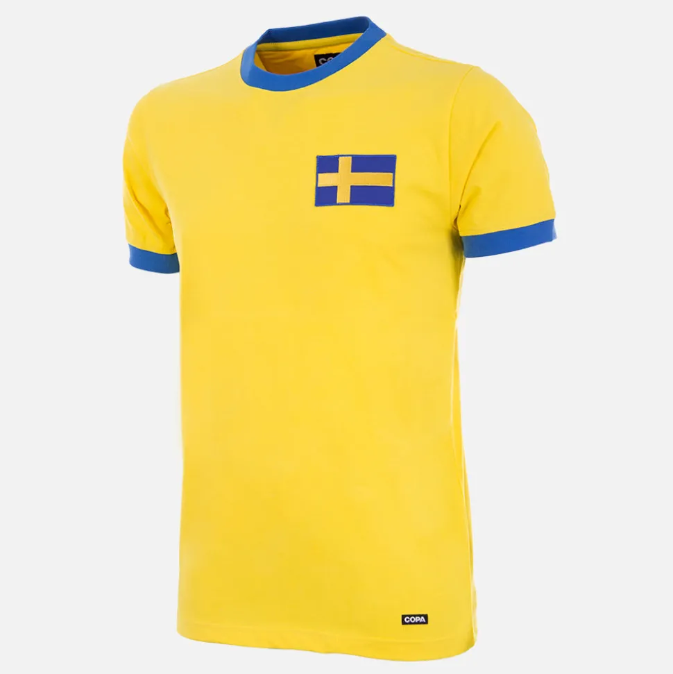 Suède 1970's Maillot de Foot Rétro